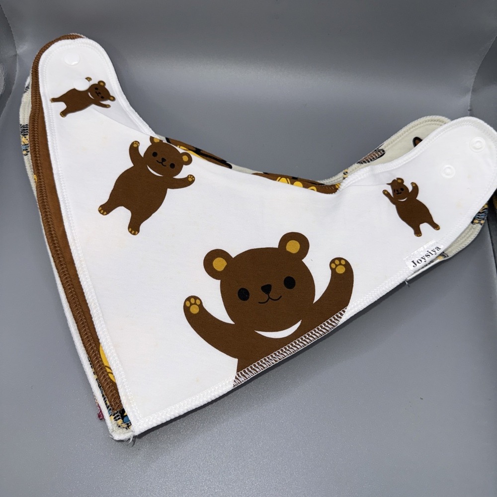 7- Wesote Triangle Cotton Baby Bibs Teething